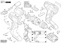 Bosch 3 603 JD8 102 Easyimpact 18V-40 Cordless Impact Drill 18 V / Eu Spare Parts